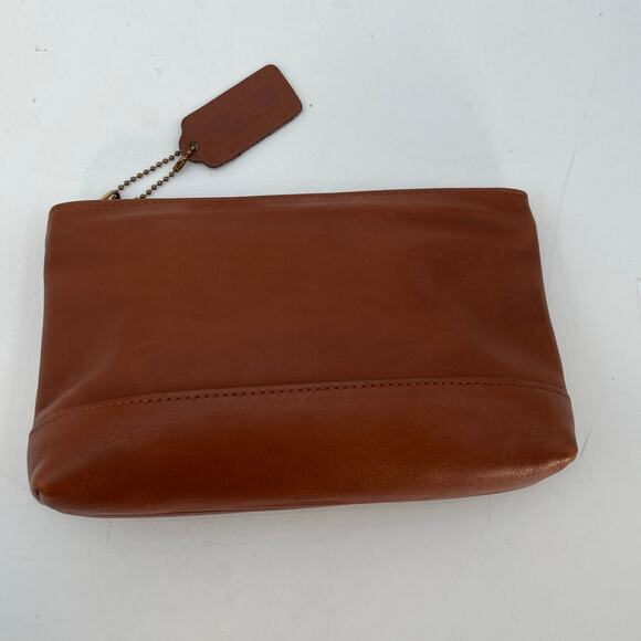 Vintage Coach Cosmetic Case Large 7172 British Tan USA 1990s - Picture 2 of 10